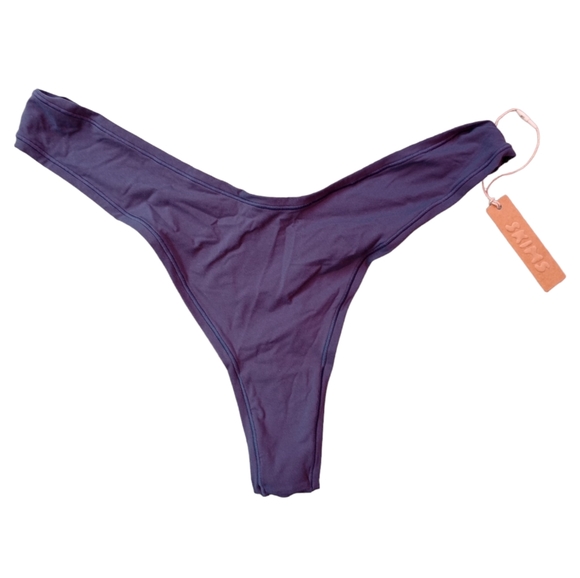 NWT SKIMS Everybody Dipped Front Thong in Deep Royal Size 3X - Picture 1 of 5